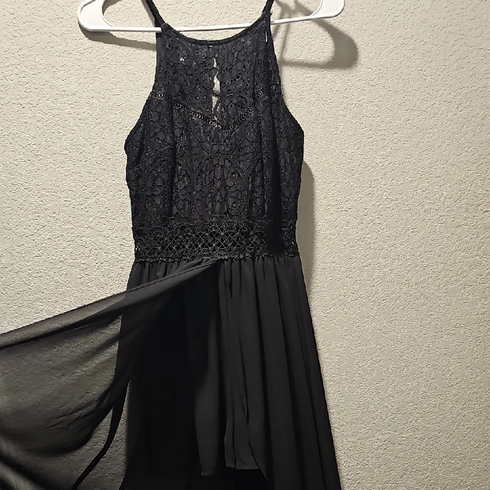I.N. San Francisco Black High Low Lace Dress - Picture 4 of 4